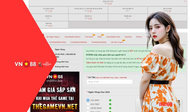 Không Nạp Được Tiền VN88 - Hướng Dẫn Cách Khắc Phục Nhanh Nhất 3 Hướng dẫn nhanh cách khắc phục tình trạng nạp tiền thất bại tại nhà cái